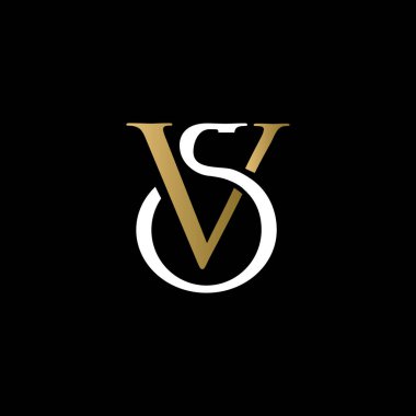 sv lüks logo tasarım vektör simgesi bağlandı