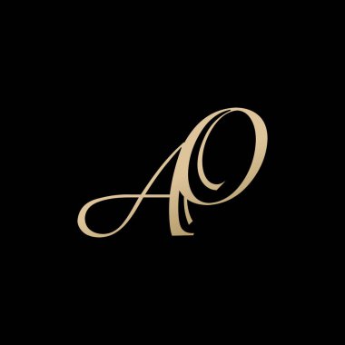 ao logo tasarım vektör lüks prim