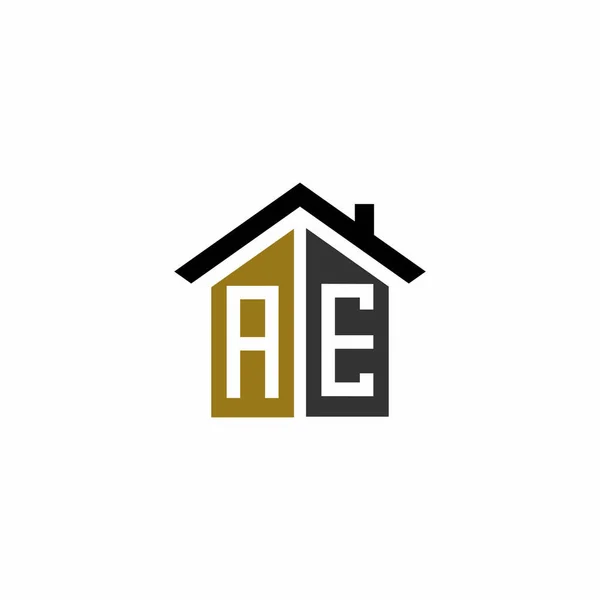 Home Logo Design Vettoriale Lusso — Vettoriale Stock