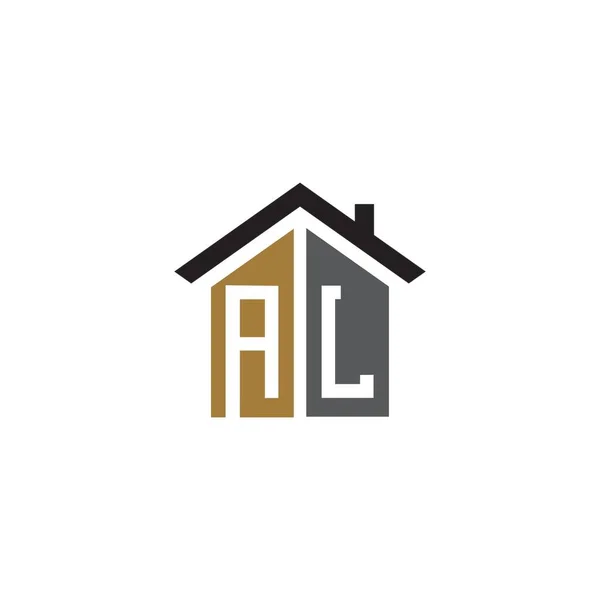 Home Logo Design Vector Luxury — Stock Vector