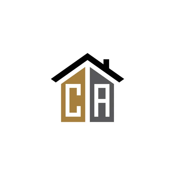 Casa Logo Diseño Vector Lujo — Vector de stock