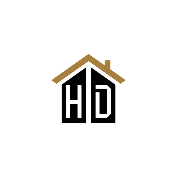 Casa Logo Diseño Vector Lujo — Vector de stock