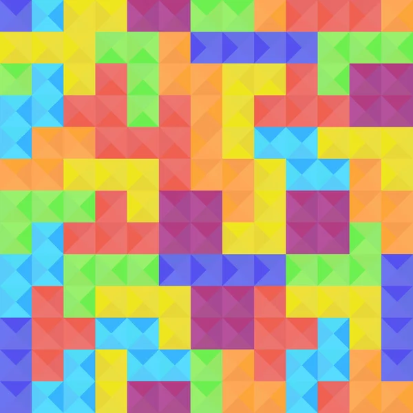 Modèle sans couture des éléments de jeu Tetris — Image vectorielle