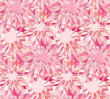 Pembe çiçek Guillochlu ile Seamless Modeli