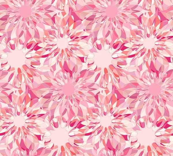 Seamless pattern with pink floral guilloche — Stock Vector