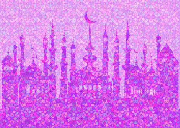 Contexte pour les cartes sur le Ramadan — Image vectorielle