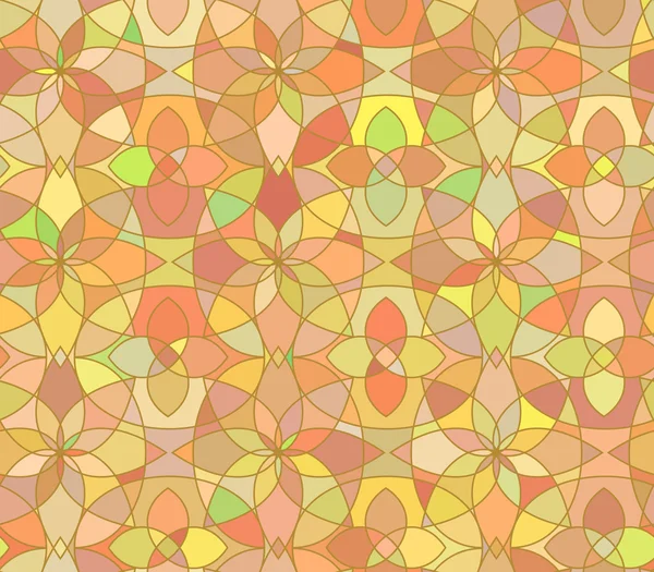 Bezešvé vzor s barevné sklo ornament — Stockový vektor