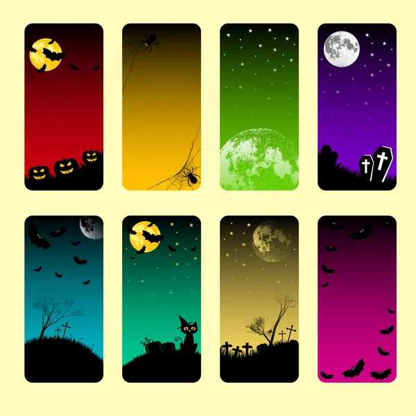 A témája a Halloween ünnep bannerek — Stock Vector