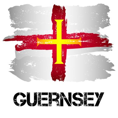 Guernsey bayrak--dan fırça darbeleri