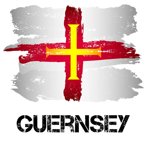 Guernsey bayrak--dan fırça darbeleri