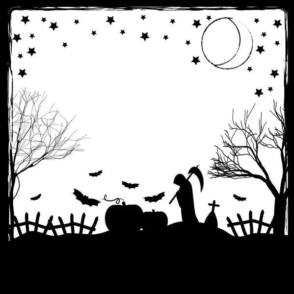 Ünnepi illusztrációja a téma halloween. boldog halloween kívánságait. csokit vagy csalunk — Stock Vector
