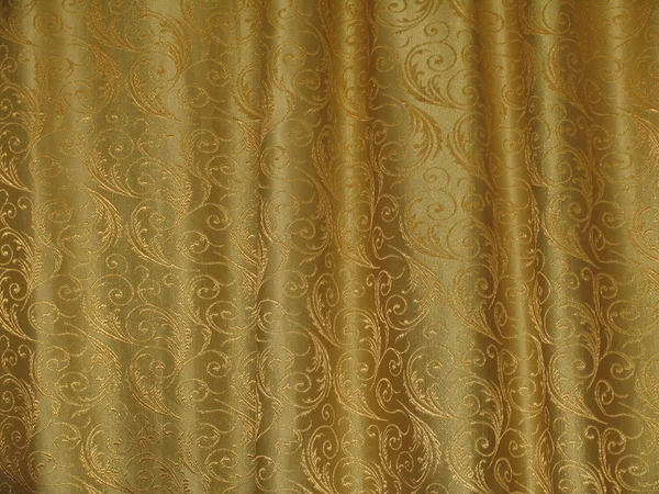 stock image Golden texture of fabric with the waves