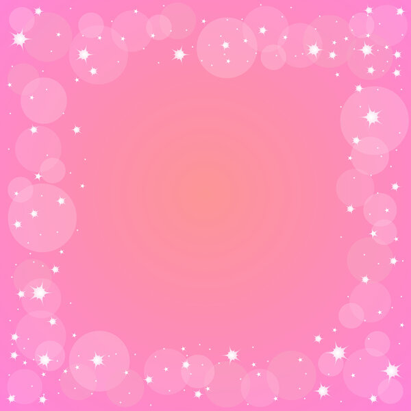 Colored background with bokeh effect and sparkles