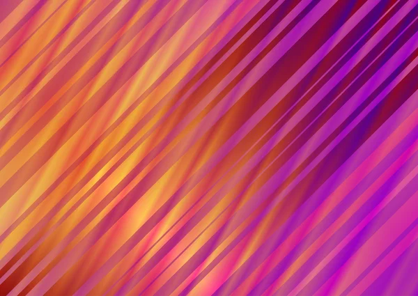 Fond abstrait avec des rayures de soie inclinées aux couleurs jaune et violet — Image vectorielle