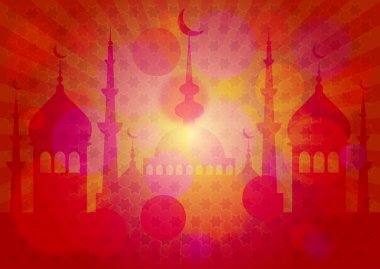 Ramazan oruç ayı başlayan ile tebrik kartı