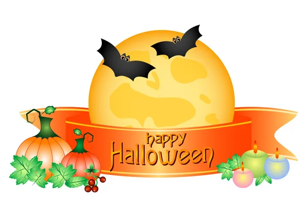 Logotipo colorido para cartões e saudações sobre o tema do Halloween — Vetor de Stock