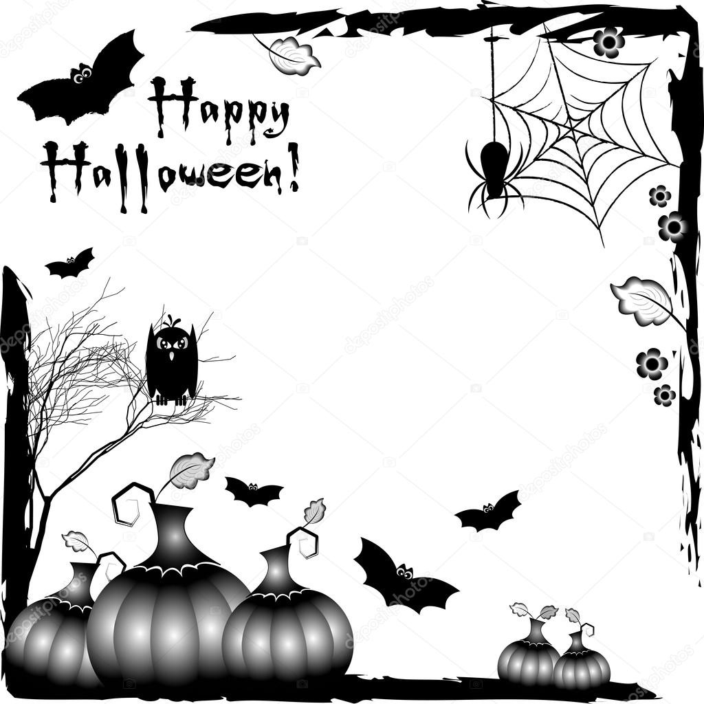 ハロウィーンのテーマのお祝いイラストは 黒の角フレーム ストックベクター C Daneeshe ハロウィーンのテーマのお祝いイラストは 黒の角フレーム ストックベクター C Daneeshe