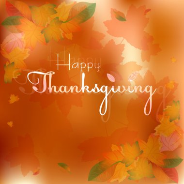 Mutlu şükran günleri ile kutlama için kartpostal