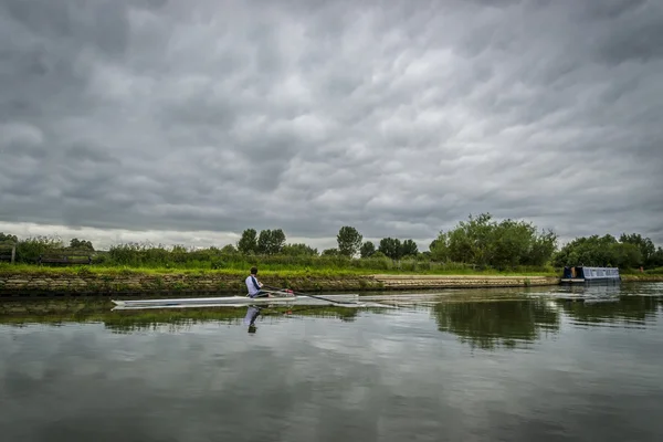 Sculling στον ποταμό Τάμεση — Φωτογραφία Αρχείου