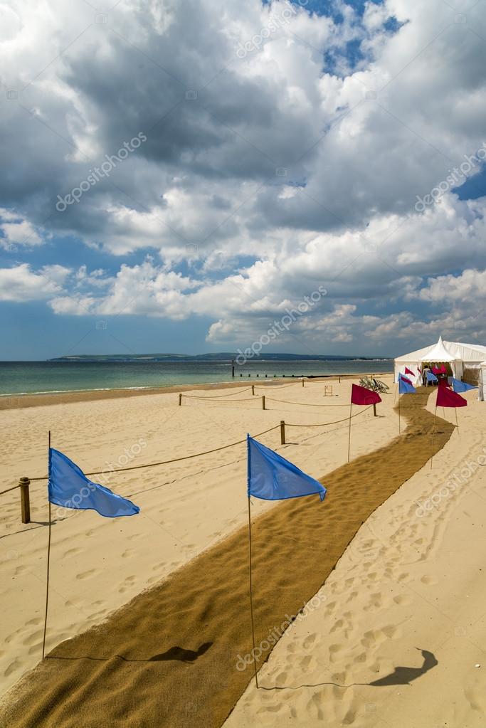 Hochzeit Am Strand Meer Bournemouth Stockfoto C Allouphoto 58211951