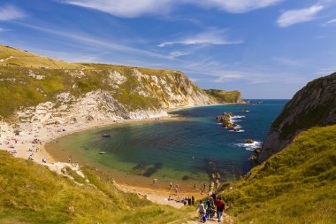 Durdle kapı çevresinde Jurassic kıyı şeridi