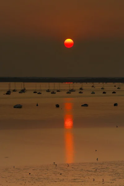 Zachód przybrzeżne scena Poole Harbour — Zdjęcie stockowe