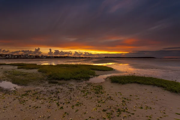 Sonnenuntergang Küstenszene von Poole Harbour — Stockfoto