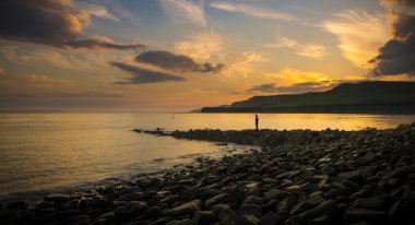 Yalnız şekil denize bakan standları