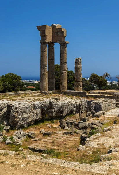 Acropolis of Rhodes at Monte Smith on Rhodes, Greece — Stock Photo, Image
