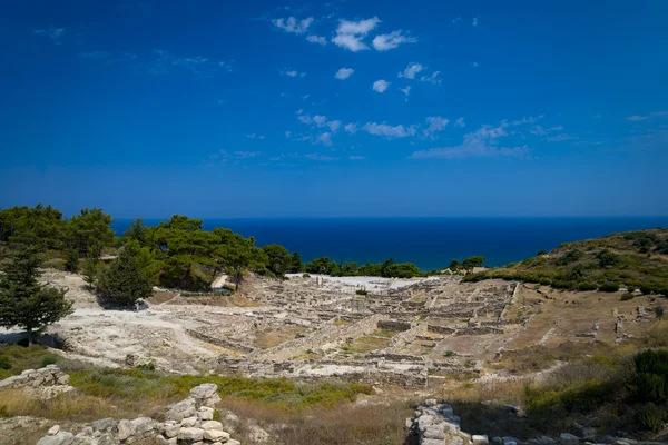 Стародавні руїни Kamiros на Родос — стокове фото