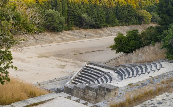 ロードス、ギリシャのアクロポリスにスタジアム — ストック写真