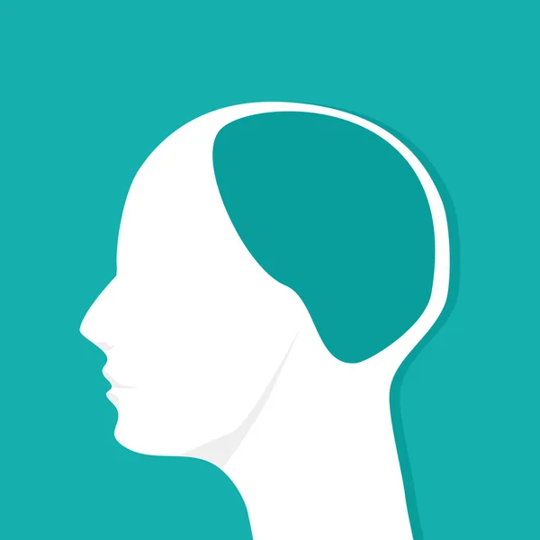 Ανθρώπινο Κεφάλι Ξεντυμένο Ιδέα Είναι Κενή Εικονογράφηση Διανύσματος Eps — Διανυσματικό Αρχείο