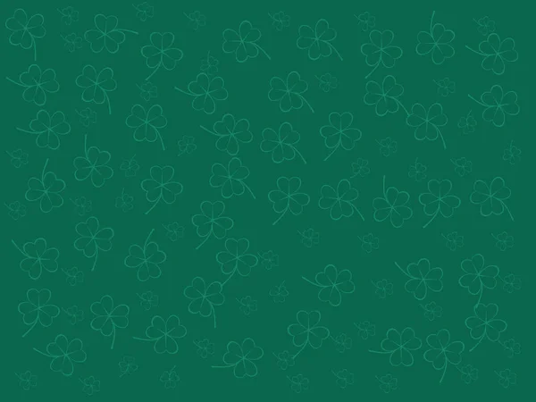 Klee Verlässt Den Hintergrund Passend Zum Patrick Day Naturkonzept Vektor — Stockvektor