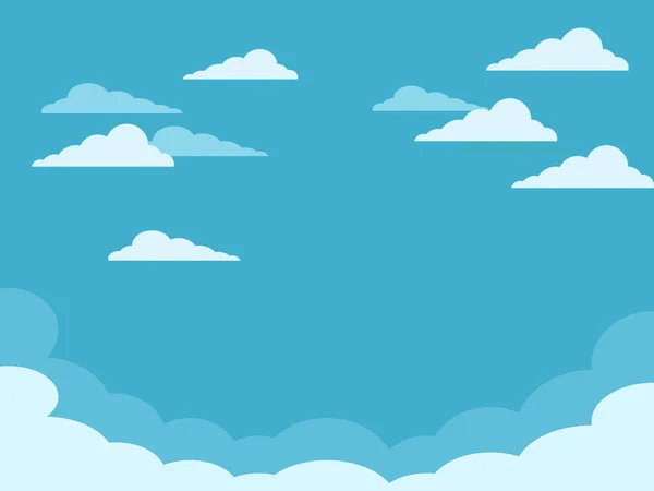 Céu Nuvens Antecedentes Banners Web Ilustração Vetorial — Vetor de Stock