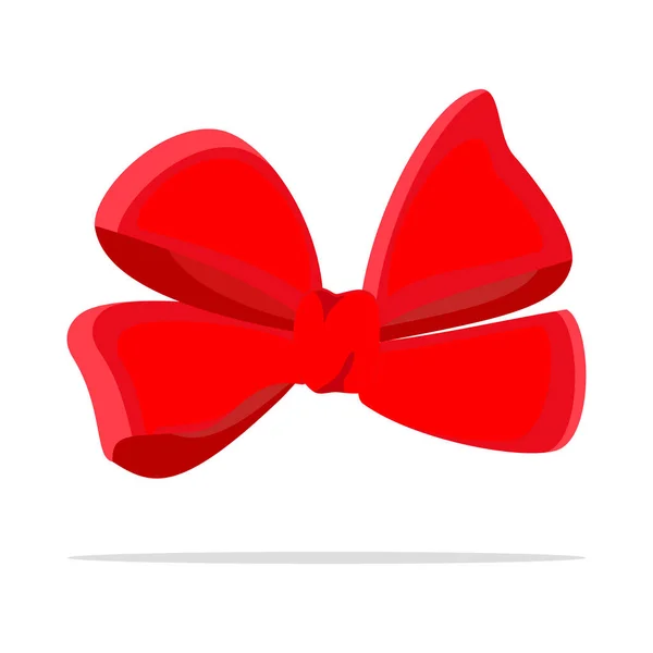 Red Bow Isolé Sur Fond Blanc Illustration Vectorielle Eps — Image vectorielle