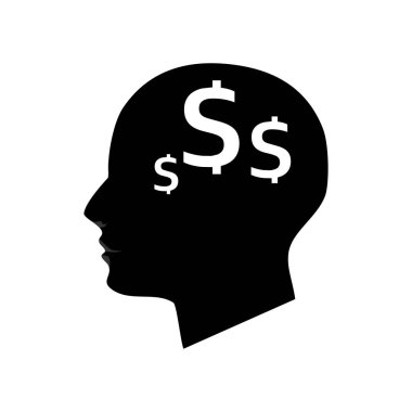 Beyaz arkaplan vektör illüstrasyonunda finansal fikir