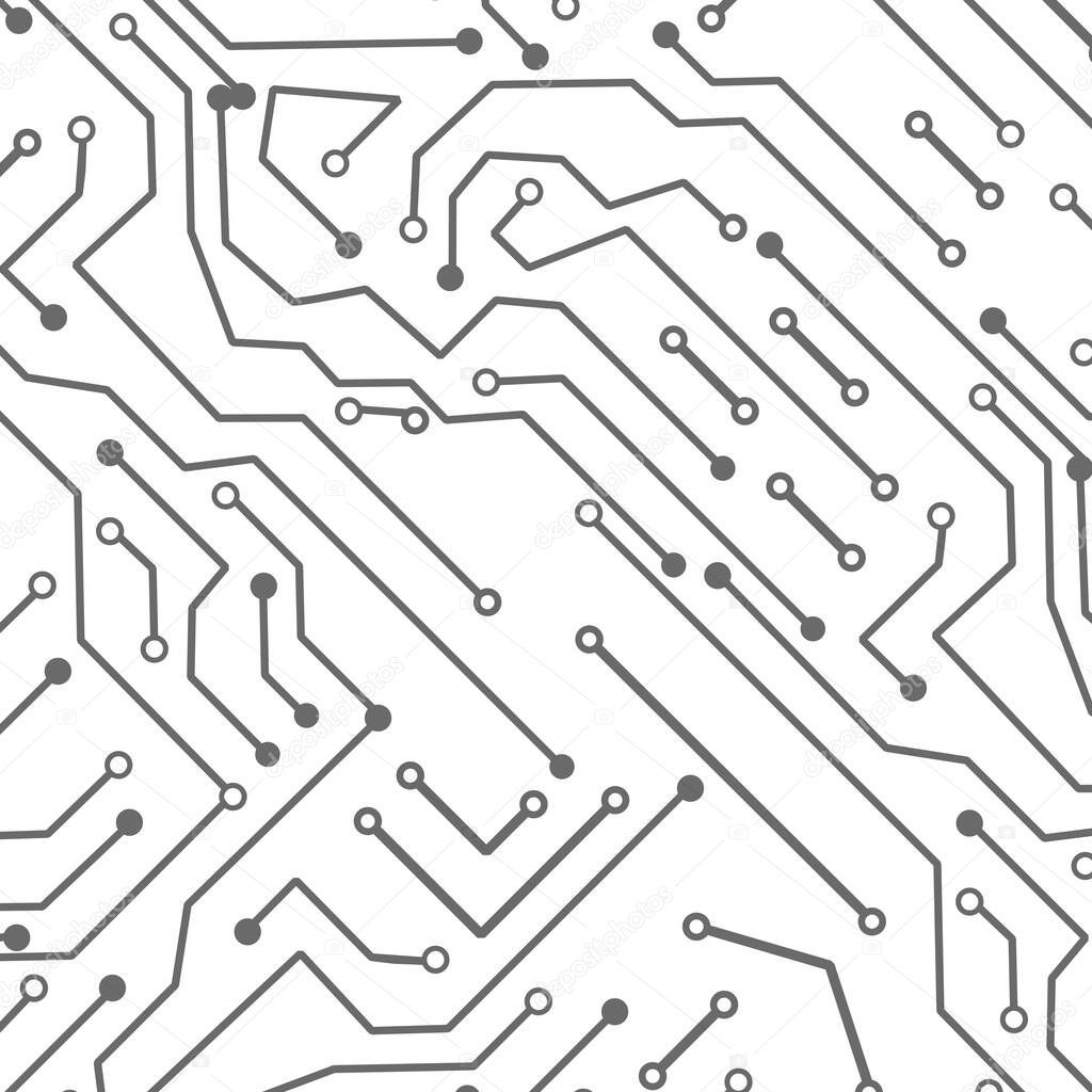 Circuit Board Technology vector. Technological background with a circuit board texture