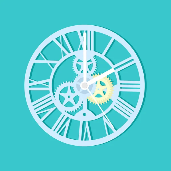 アンティーク時計のアイコン エレガントなローマ数字時計 ベクターイラストEpsファイル — ストックベクタ