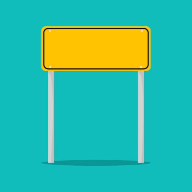 Boş trafik levhası. Boş sokak işaretleri arka planda izole edilmiş