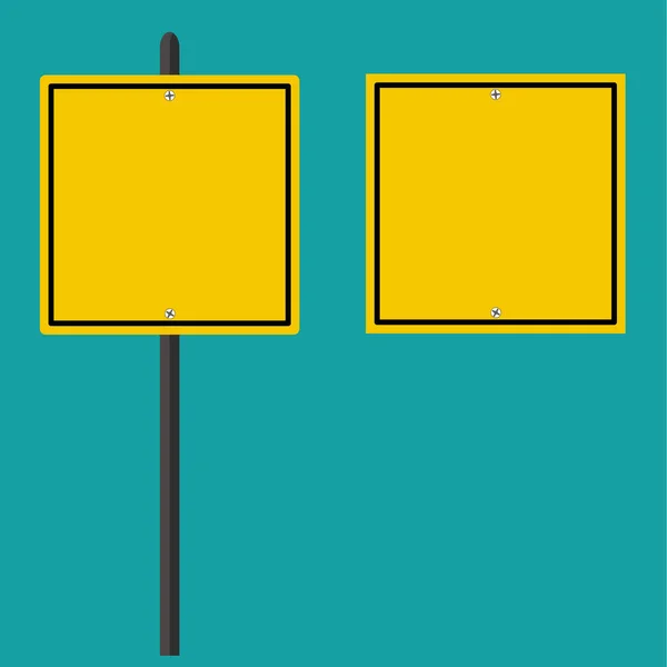 Дорожные Знаки Изолированы Заднем Плане Желтый Дорожный Знак Векторная Иллюстрация — стоковый вектор