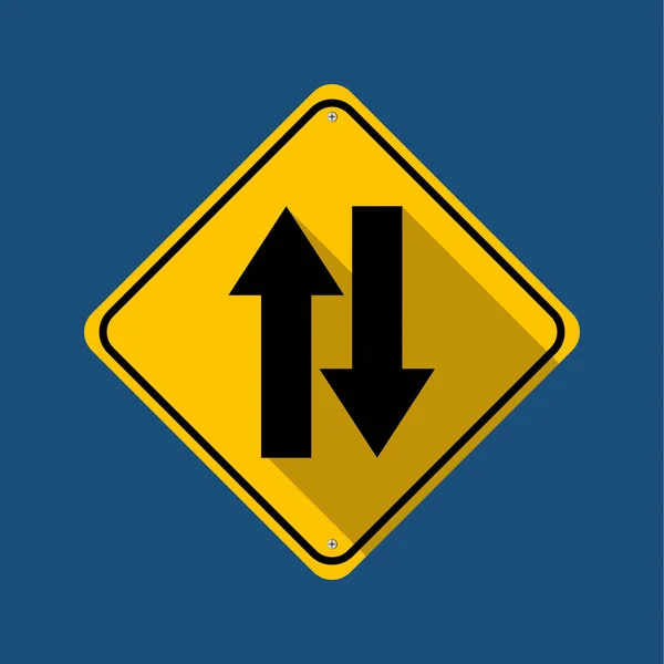 Дорожный Знак Дорожный Знак Изолирован Заднем Плане Векторная Иллюстрация — стоковый вектор