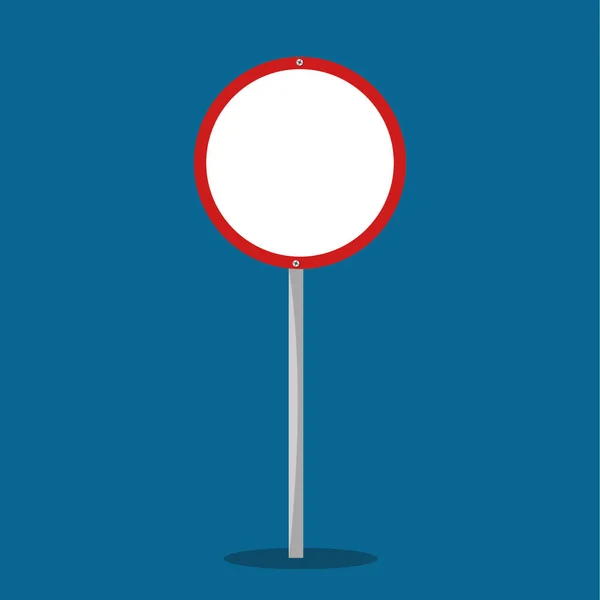 Icône Rouge Stop Road Sign Isolé Arrière Plan Illustration Vectorielle — Image vectorielle