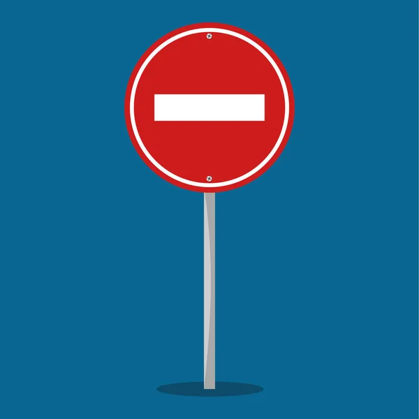 Icono Rojo Señal Stop Carretera Aislado Fondo Ilustración Vectorial — Vector de stock