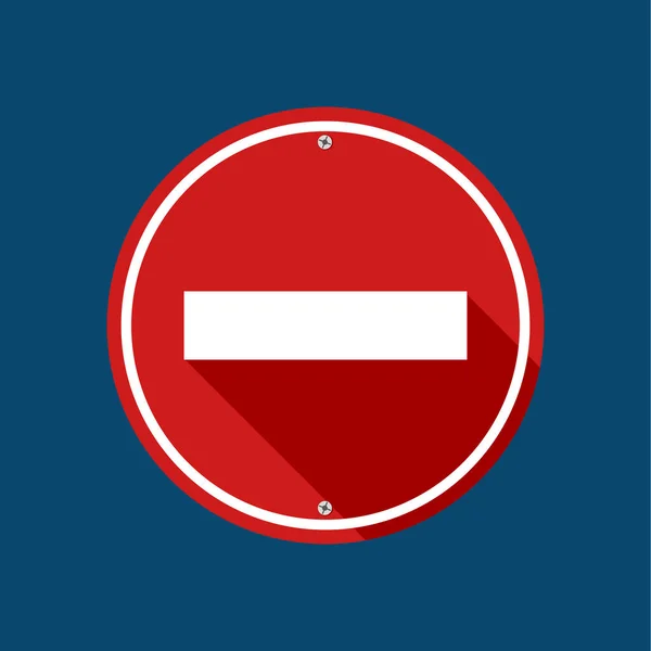 Icono Rojo Señal Stop Carretera Aislado Fondo Ilustración Vectorial — Vector de stock