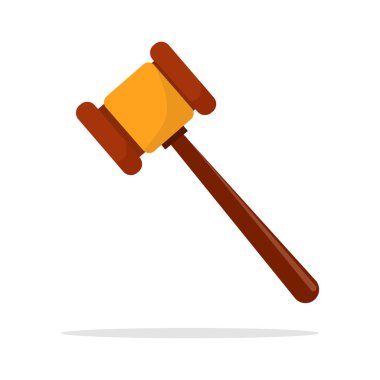 Yargı çekici ikonu. Açık arttırma gücü konsepti. Müzayede salonu çekici. nesne vektörü