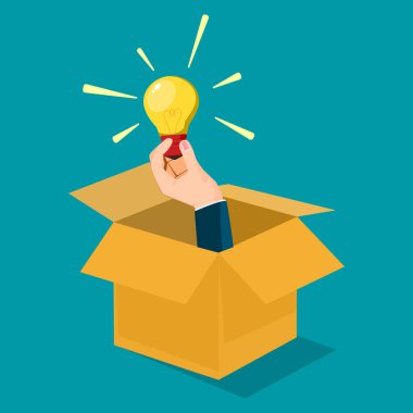 İş adamları alışılmışın dışında düşünür. farklı yaratıcı fikirler. iş kavramı