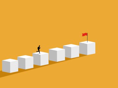 İş adamları engelleri aşıp hedeflerine ulaşırlar.