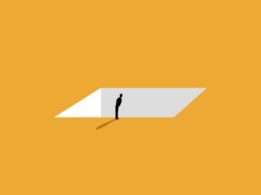 İş adamı tehlikeli boşluğun derinliğini değerlendirdi.