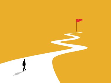 İş adamları hayattaki hedeflerini takip ederler.