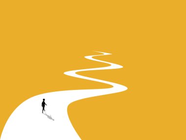 İş adamı uzun bir sokakta yürüyordu.